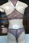 Conjunto nadador marrom com pedra REF.28
