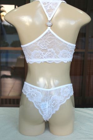 Conjunto de renda branco REF. 27