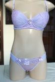Conjunto de renda drapeado lilás REF. 26